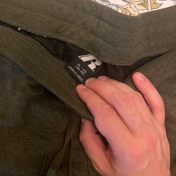 Russell Athletic Unisex Olive Green XL Jogger Sweetpants - Picture 3 of 5